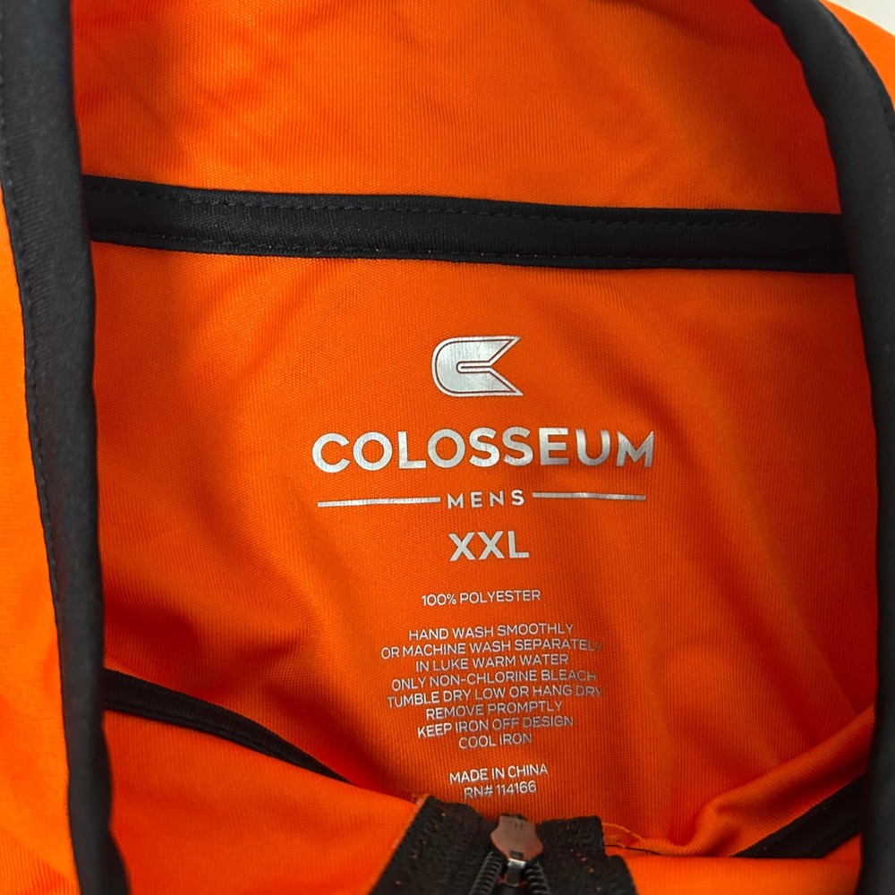 Colosseum Oklahoma State Cowboys Pullover Men XXL Orange 1/4 Zip Performance OSU - Picture 4 of 9